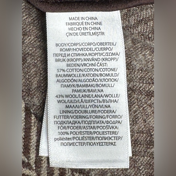 Polo by Ralph Lauren Blue Label Single Breasted Tan Herringbone Blazer 10 - Picture 12 of 15